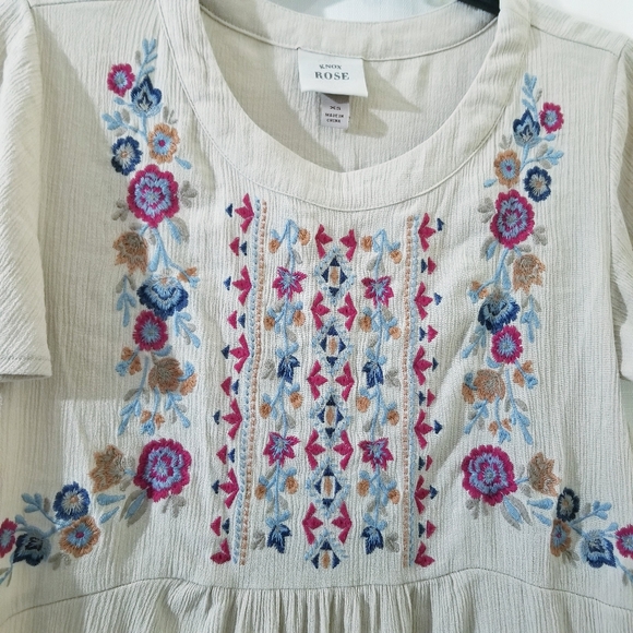 Knox Rose Tops - Bohemian cute embroidery top